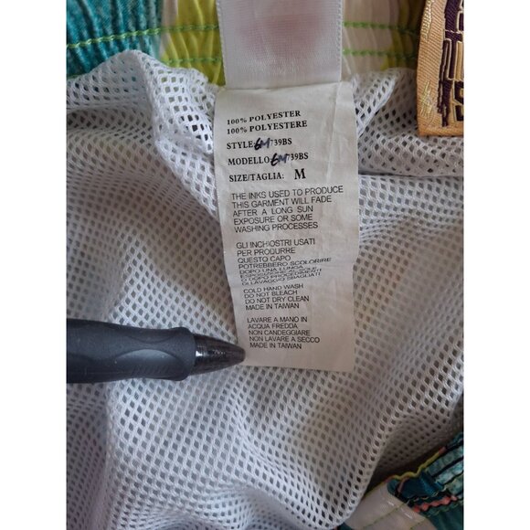 Sundek Tropical Print Board Shorts Mens Medium Yelow - Picture 4 of 7